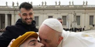 Paolo Palumbo incontra il Papa.